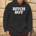 Bitch Boy 面白い言葉 皮肉なノベルティ ユーモア 男 男性 パーカー ライフスタイル