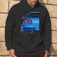 Blue Gt R 34 Jdm スカイラインスタンス カー ドリフトレーシング パーカー ライフスタイル