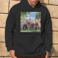 Grupo Lindos Cerditos De Lauerte Cerdos Felices Familia Sudadera Estilo de vida