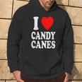 I Heart 愛 キャンディケーン 冬 ペパーミント クリスマス パーカー ライフスタイル