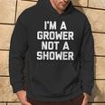 I'm A Grower Not Ahower 面白い言葉 皮肉な男 男性 パーカー ライフスタイル