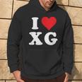 I Love Xg Initials I Heart XG First Last Name X G パーカー ライフスタイル