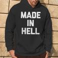 Made In Hell 面白いことわざ皮肉なノベルティ クール パーカー ライフスタイル