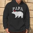 Papa Bear Xmas Buffalo Plaid Lights Matching Family Pajama パーカー ライフスタイル