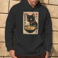 かわいい猫とラーメン麺 日本のアニメ漫画 パーカー ライフスタイル