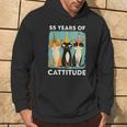 キャティチュード55歳 55歳の誕生日 猫好き 55歳 パーカー ライフスタイル