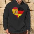 スペインとドイツのハーフaのかっこいい国旗 スペイン ドイツの国旗 Pain German Flag パーカー ライフスタイル