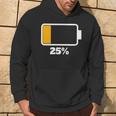 バッテリー25 残り25 バッテリーtシャツバッテリー低 パーカー ライフスタイル
