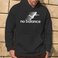 バランスが取れない スポーツとユーモアのための面白いパロディデザイン パーカー ライフスタイル