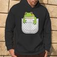ポケットに入ったカエルのシャツ 面白いカエルのtシャツ カエルの恋人 パーカー ライフスタイル