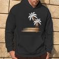 ヤシの木 夏 カラフル 胸 プリント ホリデー パーカー ライフスタイル