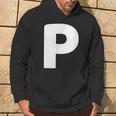 文字p 大文字 アルファベット モノグラム イニシャル パーカー ライフスタイル
