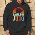 柔道投げ レトロ 日本の格闘技 柔道家 ファイター ギフト パーカー ライフスタイル