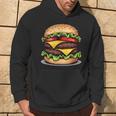 面白いチーズバーガーハンバーガーデザイン キッズ 男女兼用 パーカー ライフスタイル
