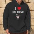 面白い柔術スポーツミニマリストかわいいシンプル柔術 I Love Jiu Jitsu パーカー ライフスタイル
