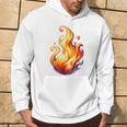 Fire Element Flameのグラフィックアート。あらゆる年齢の方に。 パーカー ライフスタイル