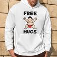 Free Hugs おもしろ相撲力士 相撲ハグ カワイイ相撲ハグ パーカー ライフスタイル