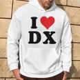 I Heart Dx Initials I Love DX First And Last Name D X パーカー ライフスタイル