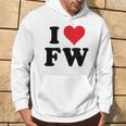 I Heart Fw Initials I Love FW First And Last Name F W パーカー ライフスタイル