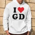 I Heart Gd Initials I Love GD First And Last Name G D パーカー ライフスタイル