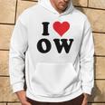 I Heart Ow Initials I Love OW First And Last Name O W パーカー ライフスタイル