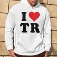 I Heart Tr Initials I Love TR First And Last NameR パーカー ライフスタイル