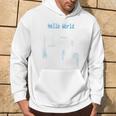 Hello World プログラマープログラミング言語コード 長袖tシャツ パーカー ライフスタイル