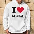 I Love Mula パーカー ライフスタイル