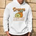 Orange You Glad It's The Weekend Fun Citrus Fruit Back パーカー ライフスタイル