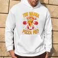 You Wanna Pizza Me 面白い ファイター ピザ愛好家 ファーストフード しゃれ 長袖tシャツ パーカー ライフスタイル