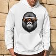 サングラスをかけたクールなゴリラグラフィックアート 長袖tシャツ パーカー ライフスタイル