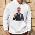 トランプの帽子をかぶったバイデンの陽気なグラフィック 長袖tシャツ パーカー ライフスタイル