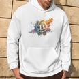 モダンビットコインアート Hodl Btc Btcアート カラフルなビットコイン パーカー ライフスタイル