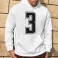 背番号 3 チーム短大スポーツ背番号付きユニフォーム パーカー ライフスタイル