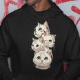 4 匹のかわいい猫 猫愛好家に最適 パーカー 面白い贈り物