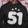 51 歳の誕生日番号 51 バルーン 51 歳の誕生日 パーカー 面白い贈り物