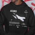 Airbus-A318 エアクラフト ホワイト パーカー 面白い贈り物