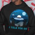 Alien Invasion In The Dark Ufo I Told Youo パーカー 面白い贈り物