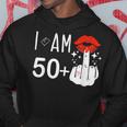 I Am 50 Plus 1 中指 51歳の誕生日 面白い パーカー 面白い贈り物