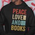 Amante De Los Libros Regalo Paz Amor Y Libros Sudadera Regalos divertidos