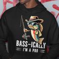 Bass-Ically I'm A Pro バスフィッシングアパレル メンズ キッズ パーカー 面白い贈り物