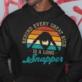 Behind Every Great Kick Is A Longnapper 面白いディープスナッパー パーカー 面白い贈り物