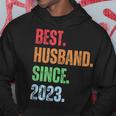 Best Husbandince 2023 2Nd Anniversary Husband パーカー 面白い贈り物