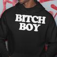 Bitch Boy 面白い言葉 皮肉なノベルティ ユーモア 男 男性 パーカー 面白い贈り物