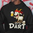 Bock Auf Dart ヤギとビールジョッキ 面白いダーツプレーヤー パーカー 面白い贈り物