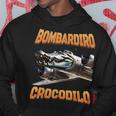 Bombardino Crocodilo イタリアンブレインロットミーム パーカー 面白い贈り物