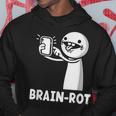 Brain Rot シャツ Word Of The Yeartickman Brainrot パーカー 面白い贈り物