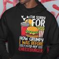 Burger メンズ レディース チーズバーガー ファーストフード バーガー愛好家 パーカー 面白い贈り物