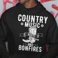 Country Music And Bonfire ウエスタンカントリーラインダンスブーツ パーカー 面白い贈り物