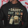Daddy Est 2025 年のパパ 初めての父の日 新しい父親 若い父親 パーカー 面白い贈り物